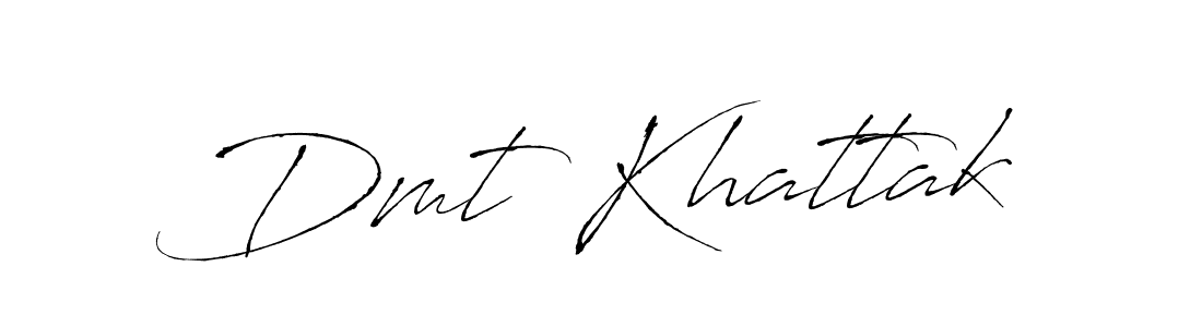 Antro_Vectra is a professional signature style that is perfect for those who want to add a touch of class to their signature. It is also a great choice for those who want to make their signature more unique. Get Dmt Khattak name to fancy signature for free. Dmt Khattak signature style 6 images and pictures png