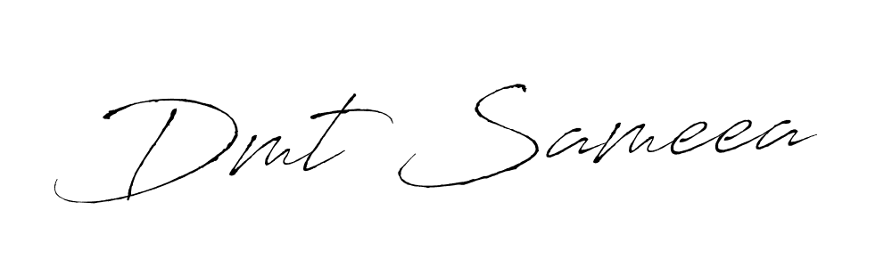 Use a signature maker to create a handwritten signature online. With this signature software, you can design (Antro_Vectra) your own signature for name Dmt Sameea. Dmt Sameea signature style 6 images and pictures png