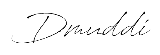 Create your official email sign-off with Dmuddi name in Antro_Vectra style. Crisp, clean, and perfectly legible across all screens. Dmuddi signature style 6 images and pictures png