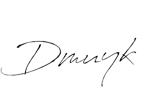 Dmuyk stylish signature style. Best Handwritten Sign (Antro_Vectra) for my name. Handwritten Signature Collection Ideas for my name Dmuyk. Dmuyk signature style 6 images and pictures png