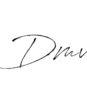 Create a beautiful signature design for name Dmv. With this signature (Antro_Vectra) fonts, you can make a handwritten signature for free. Dmv signature style 6 images and pictures png