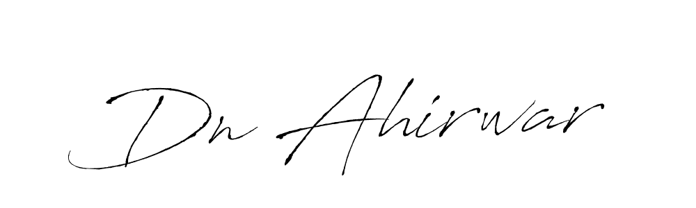 Dn Ahirwar stylish signature style. Best Handwritten Sign (Antro_Vectra) for my name. Handwritten Signature Collection Ideas for my name Dn Ahirwar. Dn Ahirwar signature style 6 images and pictures png