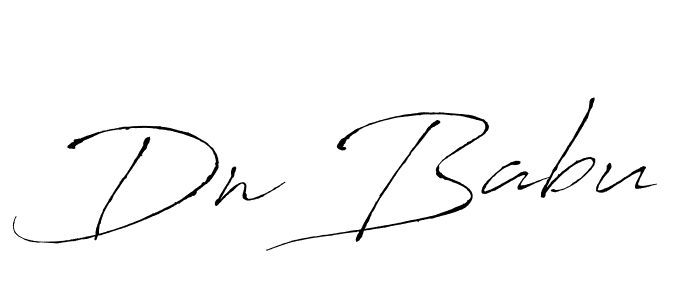 Use a signature maker to create a handwritten signature online. With this signature software, you can design (Antro_Vectra) your own signature for name Dn Babu. Dn Babu signature style 6 images and pictures png