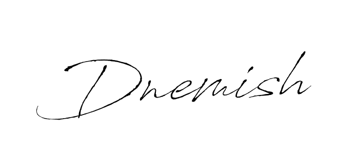 Make a beautiful signature design for name Dnemish. With this signature (Antro_Vectra) style, you can create a handwritten signature for free. Dnemish signature style 6 images and pictures png