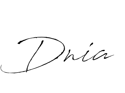 Create a beautiful signature design for name Dnia. With this signature (Antro_Vectra) fonts, you can make a handwritten signature for free. Dnia signature style 6 images and pictures png