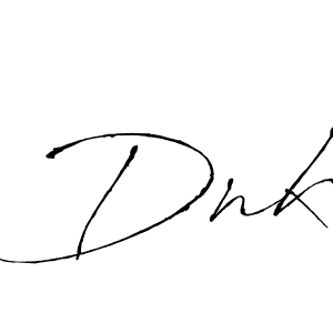 How to make Dnk signature? Antro_Vectra is a professional autograph style. Create handwritten signature for Dnk name. Dnk signature style 6 images and pictures png