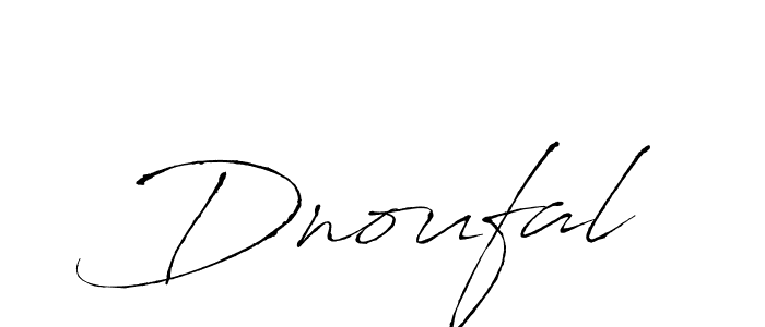 Create a beautiful signature design for name Dnoufal. With this signature (Antro_Vectra) fonts, you can make a handwritten signature for free. Dnoufal signature style 6 images and pictures png