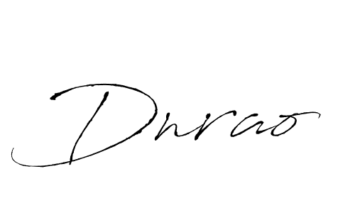 Make a beautiful signature design for name Dnrao. With this signature (Antro_Vectra) style, you can create a handwritten signature for free. Dnrao signature style 6 images and pictures png