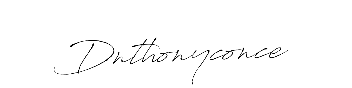 How to make Dnthonyconce name signature. Use Antro_Vectra style for creating short signs online. This is the latest handwritten sign. Dnthonyconce signature style 6 images and pictures png