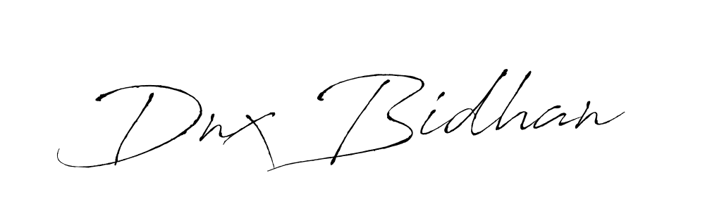 You should practise on your own different ways (Antro_Vectra) to write your name (Dnx Bidhan) in signature. don't let someone else do it for you. Dnx Bidhan signature style 6 images and pictures png