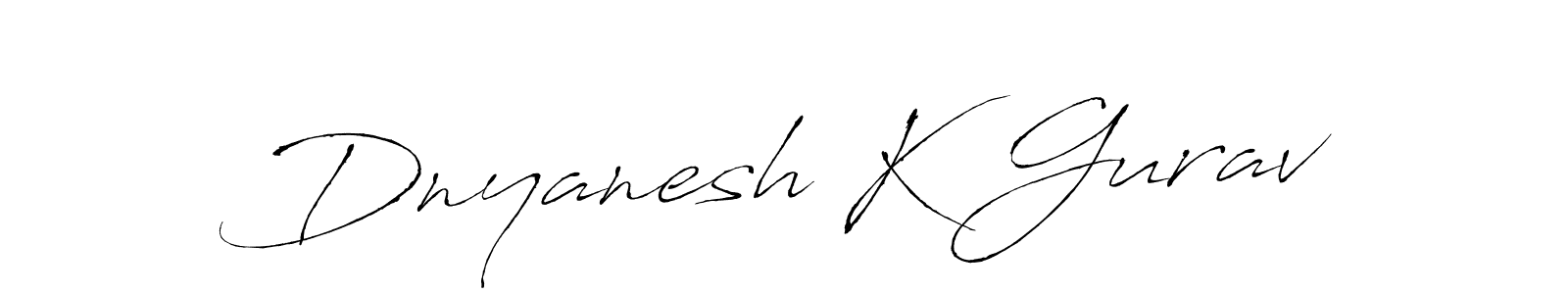 Antro_Vectra is a professional signature style that is perfect for those who want to add a touch of class to their signature. It is also a great choice for those who want to make their signature more unique. Get Dnyanesh K Gurav name to fancy signature for free. Dnyanesh K Gurav signature style 6 images and pictures png