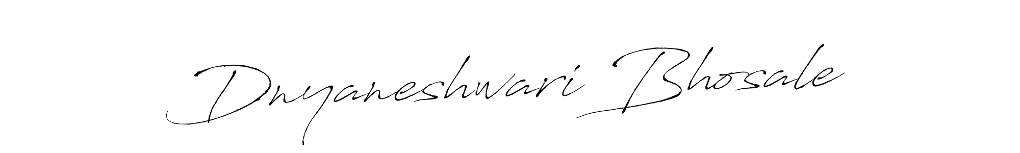 How to make Dnyaneshwari Bhosale signature? Antro_Vectra is a professional autograph style. Create handwritten signature for Dnyaneshwari Bhosale name. Dnyaneshwari Bhosale signature style 6 images and pictures png