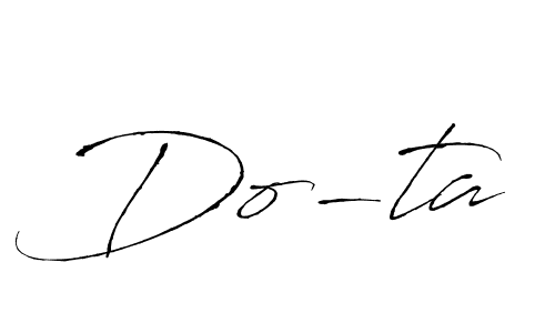 How to make Do-ta name signature. Use Antro_Vectra style for creating short signs online. This is the latest handwritten sign. Do-ta signature style 6 images and pictures png