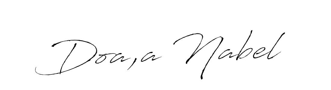 Also You can easily find your signature by using the search form. We will create Doa,a Nabel name handwritten signature images for you free of cost using Antro_Vectra sign style. Doa,a Nabel signature style 6 images and pictures png