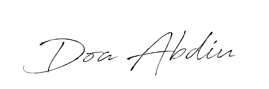 Create a beautiful signature design for name Doa Abdiu. With this signature (Antro_Vectra) fonts, you can make a handwritten signature for free. Doa Abdiu signature style 6 images and pictures png