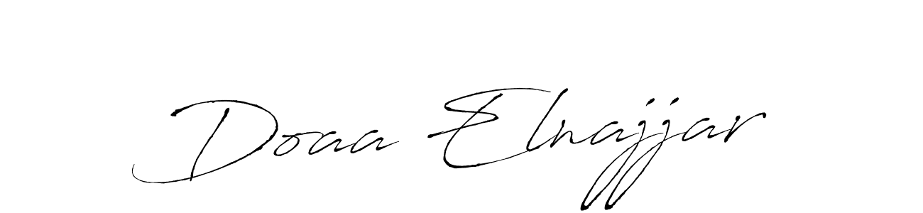 Make a beautiful signature design for name Doaa Elnajjar. With this signature (Antro_Vectra) style, you can create a handwritten signature for free. Doaa Elnajjar signature style 6 images and pictures png