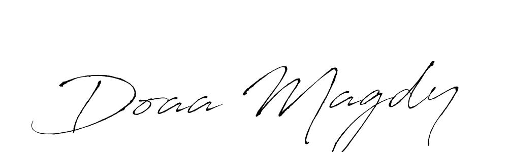 Doaa Magdy stylish signature style. Best Handwritten Sign (Antro_Vectra) for my name. Handwritten Signature Collection Ideas for my name Doaa Magdy. Doaa Magdy signature style 6 images and pictures png