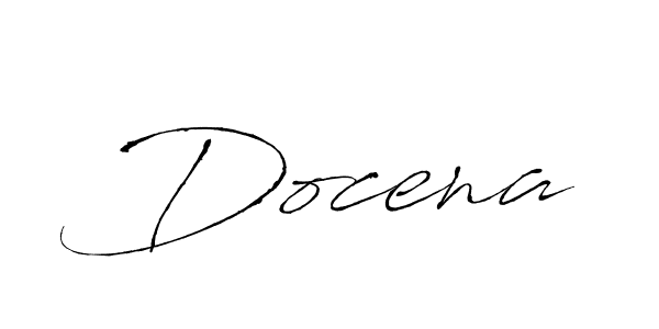 Docena stylish signature style. Best Handwritten Sign (Antro_Vectra) for my name. Handwritten Signature Collection Ideas for my name Docena. Docena signature style 6 images and pictures png