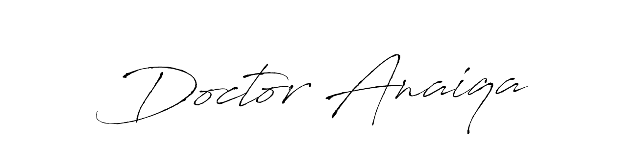 This is the best signature style for the Doctor Anaiqa name. Also you like these signature font (Antro_Vectra). Mix name signature. Doctor Anaiqa signature style 6 images and pictures png