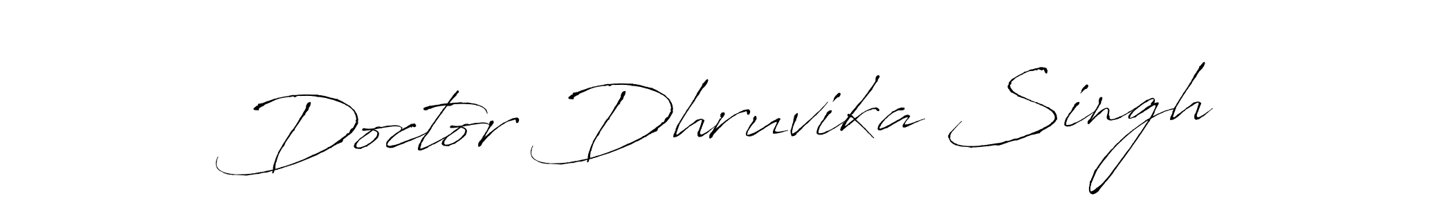 Also we have Doctor Dhruvika Singh name is the best signature style. Create professional handwritten signature collection using Antro_Vectra autograph style. Doctor Dhruvika Singh signature style 6 images and pictures png