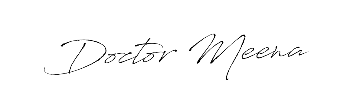 Doctor Meena stylish signature style. Best Handwritten Sign (Antro_Vectra) for my name. Handwritten Signature Collection Ideas for my name Doctor Meena. Doctor Meena signature style 6 images and pictures png