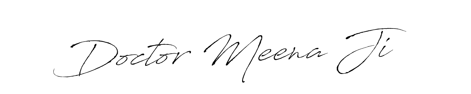 The best way (Antro_Vectra) to make a short signature is to pick only two or three words in your name. The name Doctor Meena Ji include a total of six letters. For converting this name. Doctor Meena Ji signature style 6 images and pictures png