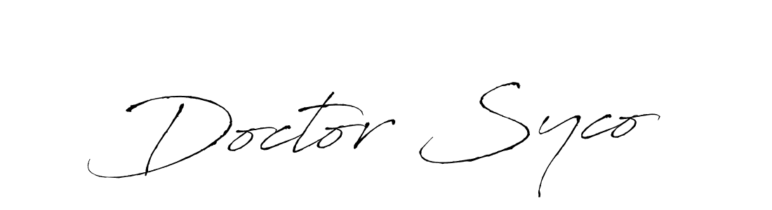 Also You can easily find your signature by using the search form. We will create Doctor Syco name handwritten signature images for you free of cost using Antro_Vectra sign style. Doctor Syco signature style 6 images and pictures png