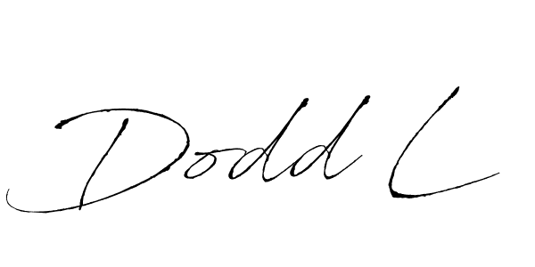 How to make Dodd L name signature. Use Antro_Vectra style for creating short signs online. This is the latest handwritten sign. Dodd L signature style 6 images and pictures png