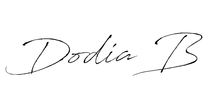 How to make Dodia B name signature. Use Antro_Vectra style for creating short signs online. This is the latest handwritten sign. Dodia B signature style 6 images and pictures png