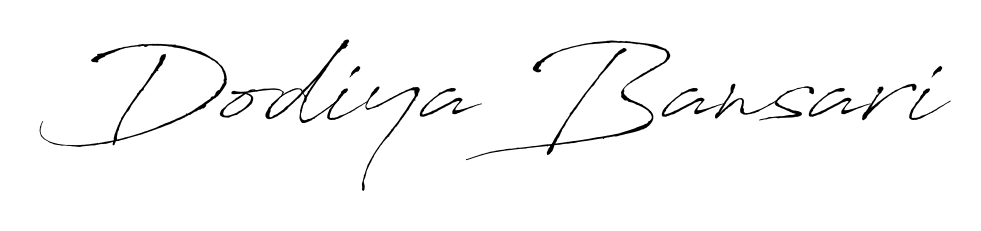 A timeless handwritten aesthetic for Dodiya Bansari. The Antro_Vectra font gives your signature a handcrafted feel with natural curves. Dodiya Bansari signature style 6 images and pictures png
