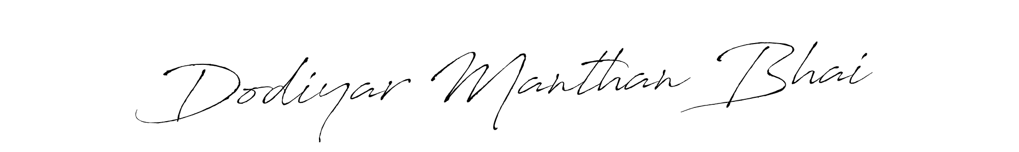 Once you've used our free online signature maker to create your best signature Antro_Vectra style, it's time to enjoy all of the benefits that Dodiyar Manthan Bhai name signing documents. Dodiyar Manthan Bhai signature style 6 images and pictures png