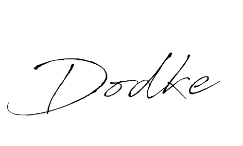 Design your own signature with our free online signature maker. With this signature software, you can create a handwritten (Antro_Vectra) signature for name Dodke. Dodke signature style 6 images and pictures png