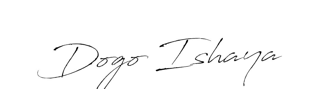 Create a beautiful signature design for name Dogo Ishaya. With this signature (Antro_Vectra) fonts, you can make a handwritten signature for free. Dogo Ishaya signature style 6 images and pictures png