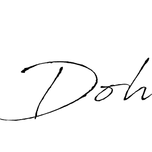 Doh stylish signature style. Best Handwritten Sign (Antro_Vectra) for my name. Handwritten Signature Collection Ideas for my name Doh. Doh signature style 6 images and pictures png