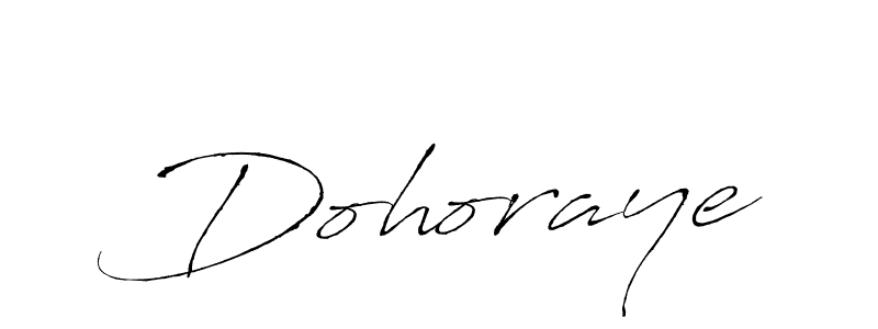 Design your own signature with our free online signature maker. With this signature software, you can create a handwritten (Antro_Vectra) signature for name Dohoraye. Dohoraye signature style 6 images and pictures png