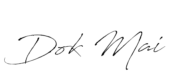 How to make Dok Mai name signature. Use Antro_Vectra style for creating short signs online. This is the latest handwritten sign. Dok Mai signature style 6 images and pictures png