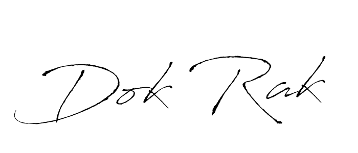 Also we have Dok Rak name is the best signature style. Create professional handwritten signature collection using Antro_Vectra autograph style. Dok Rak signature style 6 images and pictures png