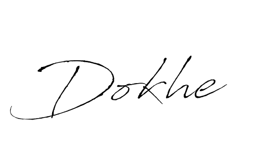 Make a beautiful signature design for name Dokhe. Use this online signature maker to create a handwritten signature for free. Dokhe signature style 6 images and pictures png