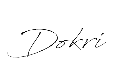 How to make Dokri signature? Antro_Vectra is a professional autograph style. Create handwritten signature for Dokri name. Dokri signature style 6 images and pictures png