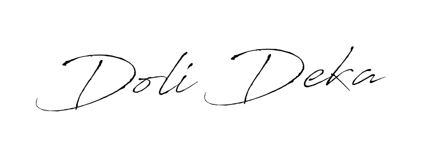 You should practise on your own different ways (Antro_Vectra) to write your name (Doli Deka) in signature. don't let someone else do it for you. Doli Deka signature style 6 images and pictures png