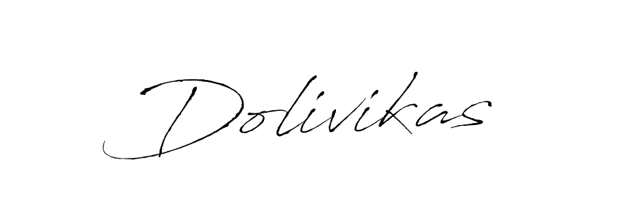 The best way (Antro_Vectra) to make a short signature is to pick only two or three words in your name. The name Dolivikas include a total of six letters. For converting this name. Dolivikas signature style 6 images and pictures png