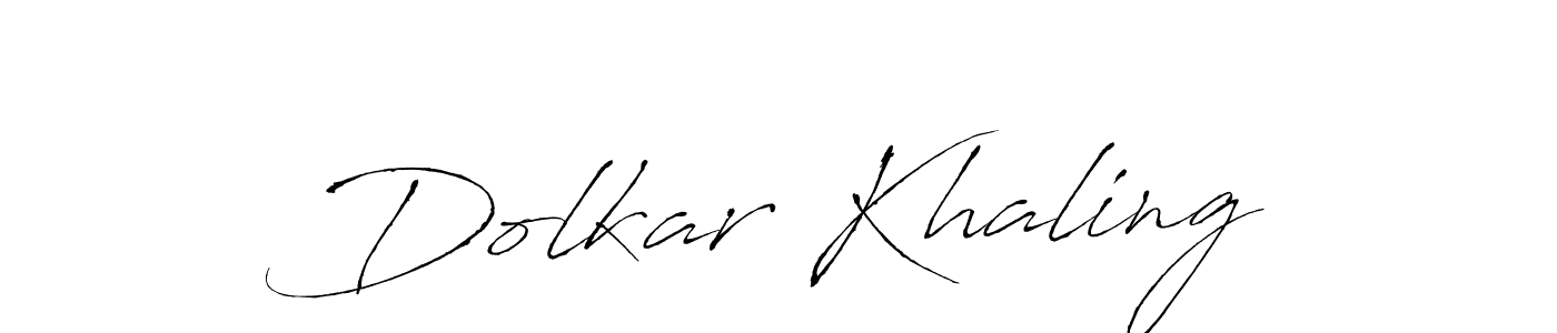 Make a beautiful signature design for name Dolkar Khaling. Use this online signature maker to create a handwritten signature for free. Dolkar Khaling signature style 6 images and pictures png