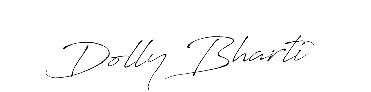 Create a beautiful signature design for name Dolly Bharti. With this signature (Antro_Vectra) fonts, you can make a handwritten signature for free. Dolly Bharti signature style 6 images and pictures png