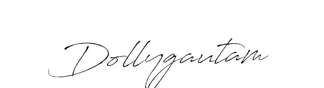 How to make Dollygautam name signature. Use Antro_Vectra style for creating short signs online. This is the latest handwritten sign. Dollygautam signature style 6 images and pictures png
