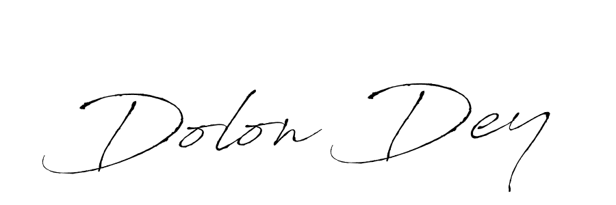 How to make Dolon Dey signature? Antro_Vectra is a professional autograph style. Create handwritten signature for Dolon Dey name. Dolon Dey signature style 6 images and pictures png