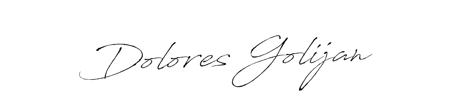 How to make Dolores Golijan signature? Antro_Vectra is a professional autograph style. Create handwritten signature for Dolores Golijan name. Dolores Golijan signature style 6 images and pictures png