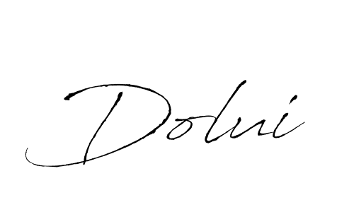 How to make Dolui signature? Antro_Vectra is a professional autograph style. Create handwritten signature for Dolui name. Dolui signature style 6 images and pictures png