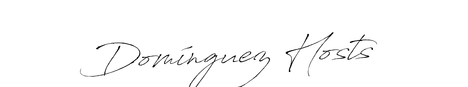 Create a beautiful signature design for name Domínguez Hosts. With this signature (Antro_Vectra) fonts, you can make a handwritten signature for free. Domínguez Hosts signature style 6 images and pictures png