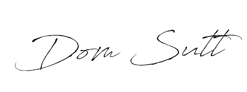 Create a beautiful signature design for name Dom Sutt. With this signature (Antro_Vectra) fonts, you can make a handwritten signature for free. Dom Sutt signature style 6 images and pictures png