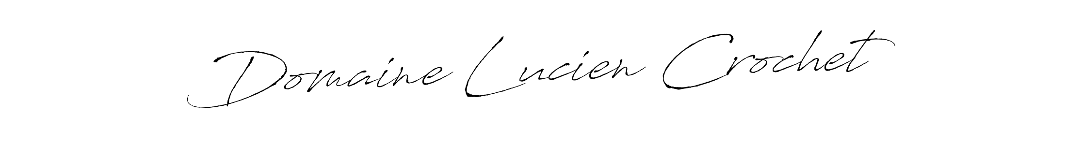How to make Domaine Lucien Crochet name signature. Use Antro_Vectra style for creating short signs online. This is the latest handwritten sign. Domaine Lucien Crochet signature style 6 images and pictures png
